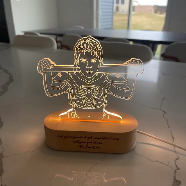 Customer photo review of Custom Photo 3D Lamp