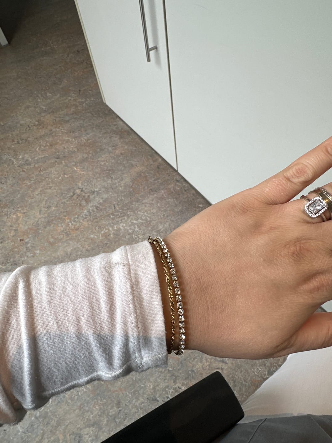 Customer photo review of Ava Silver Bracelet