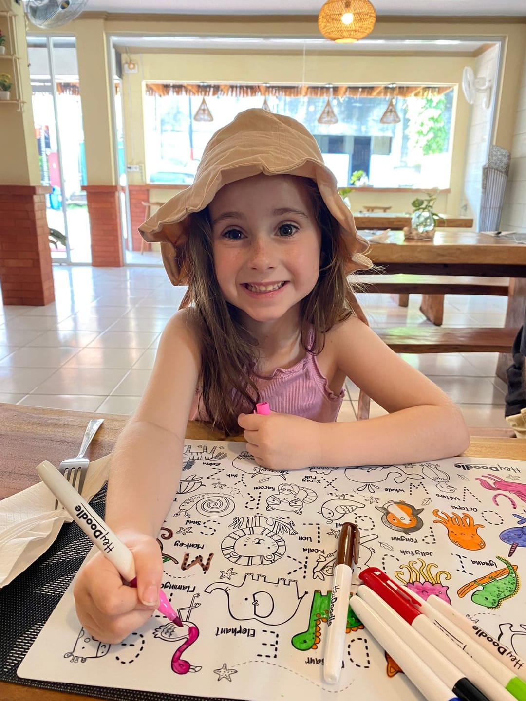 Customer photo review of Into the Wild Classic Colouring & Doodle Mat