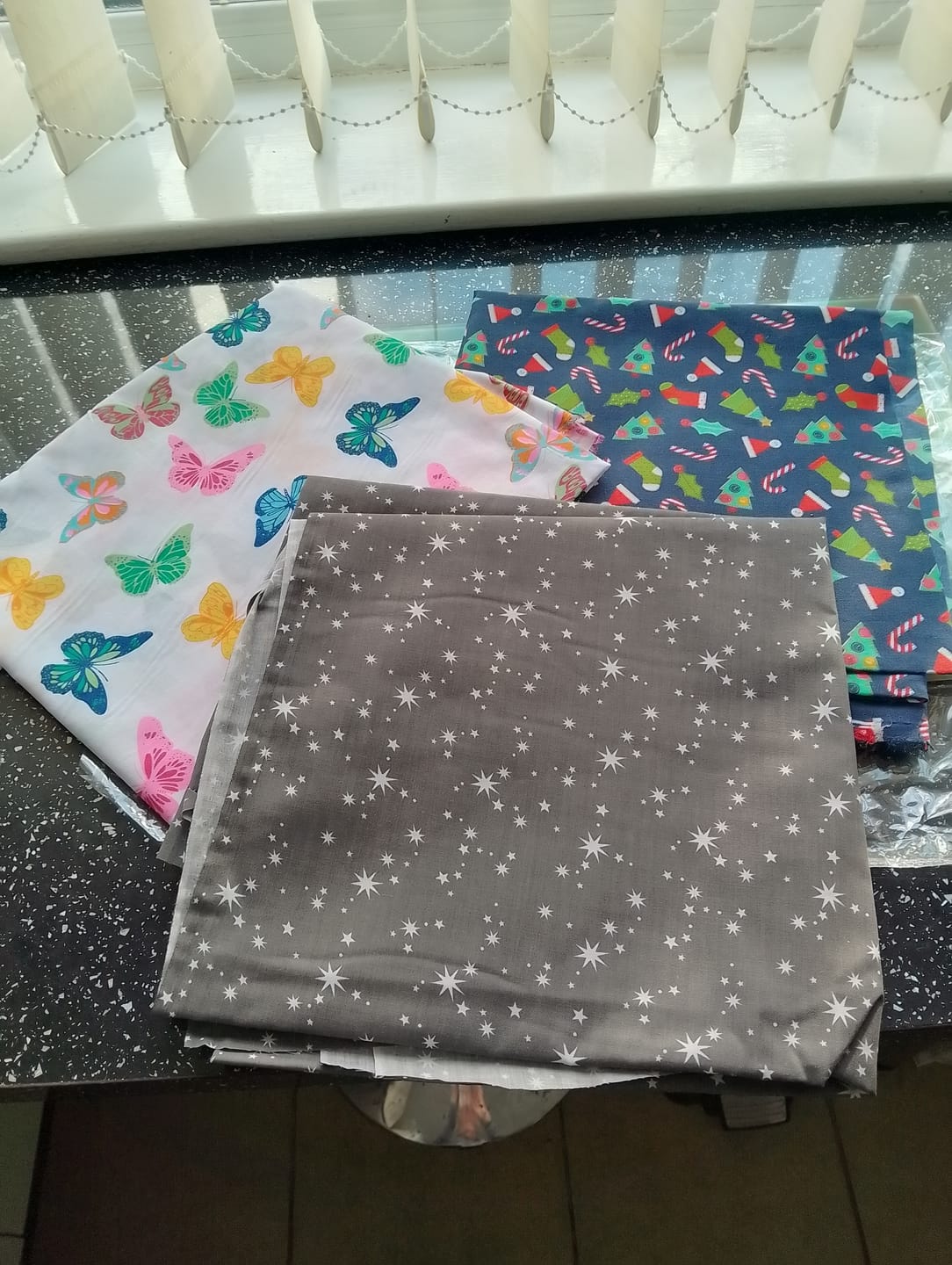 Customer photo review of Printed Polycotton Bundle 1m X 3