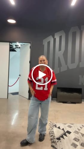 Customer photo review of Custom Navy White Personalized Shoulder Star Pattern Flag Football Jersey