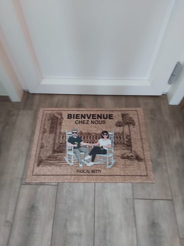 Customer photo review of Chez nous - Couple-Paillasson