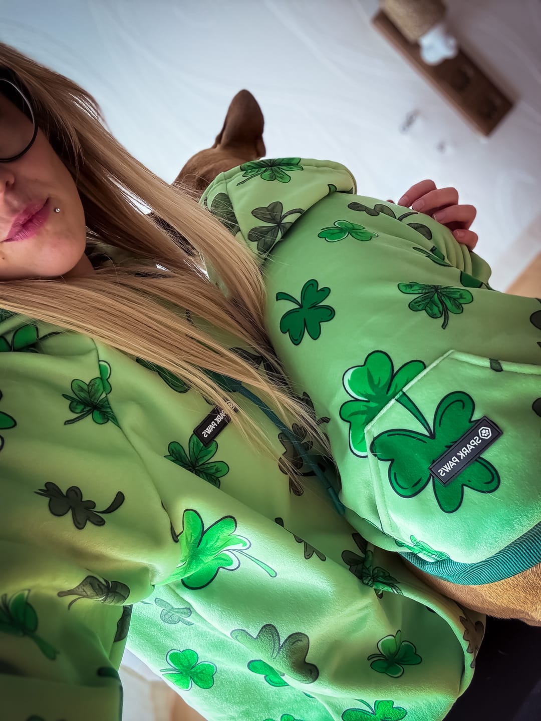 Customer photo review of St. Paddy's Human Hoodies (Limited Edition)