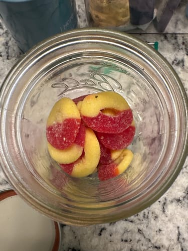 Customer photo review of Sour Green Apple Rings 150mg