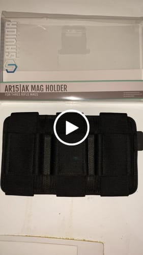 Customer video review of AR-15/AK-47 Mag Holder - Hook Backing (Multiple Slots)
