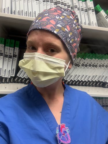Customer photo review of DuoStyle Scrub Hat - You’re A Wizard