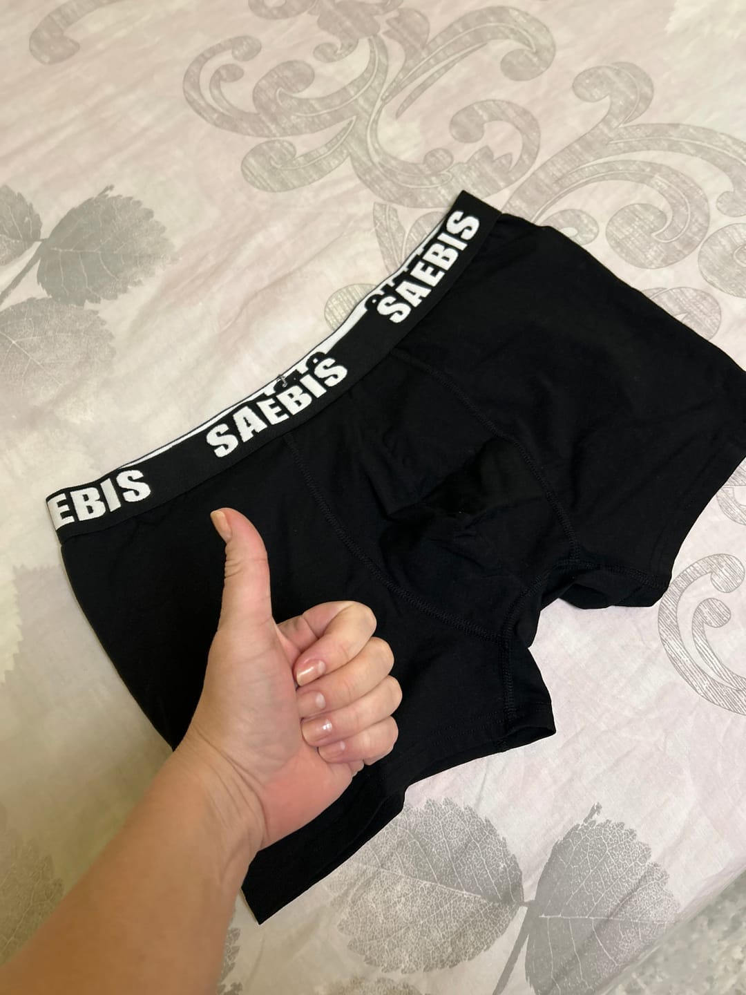 Customer photo review of Herren Boxershorts aus Baumwolle schwarz by SAEBIS®