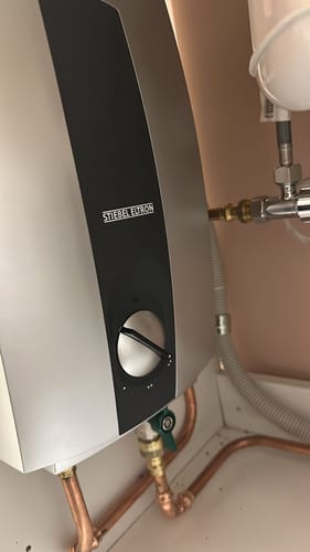 Customer photo review of Stiebel Eltron DHCE6/50 Electric Instantaneous Water Heater