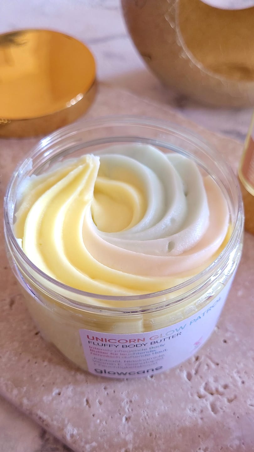 Customer photo review of Unicorn Glow Patrol Fluffy Body Butter