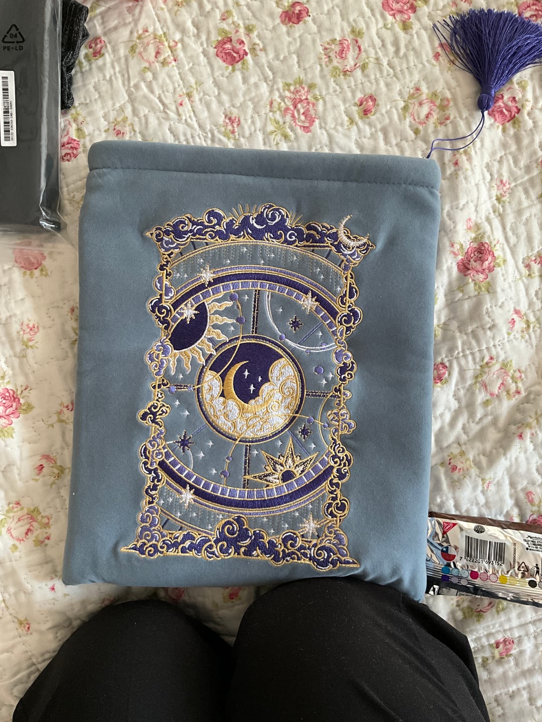 Customer photo review of Otherworldly Book Sleeve- Blue