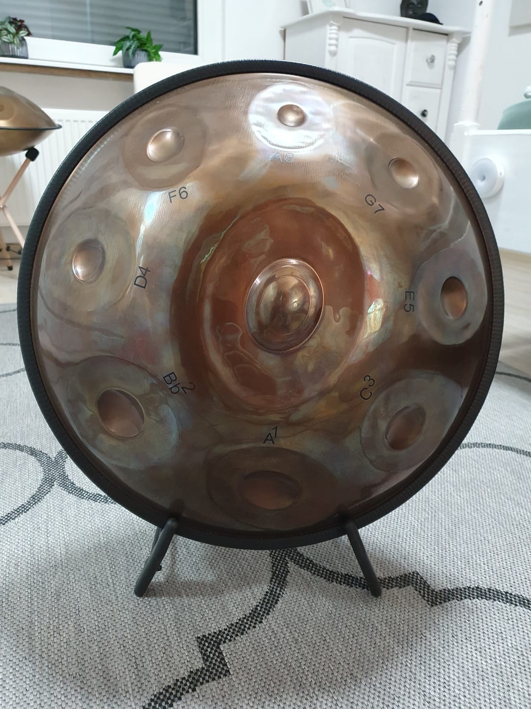 Customer photo review of Handpan Halter / Allzweck Musikinstrumentenständer