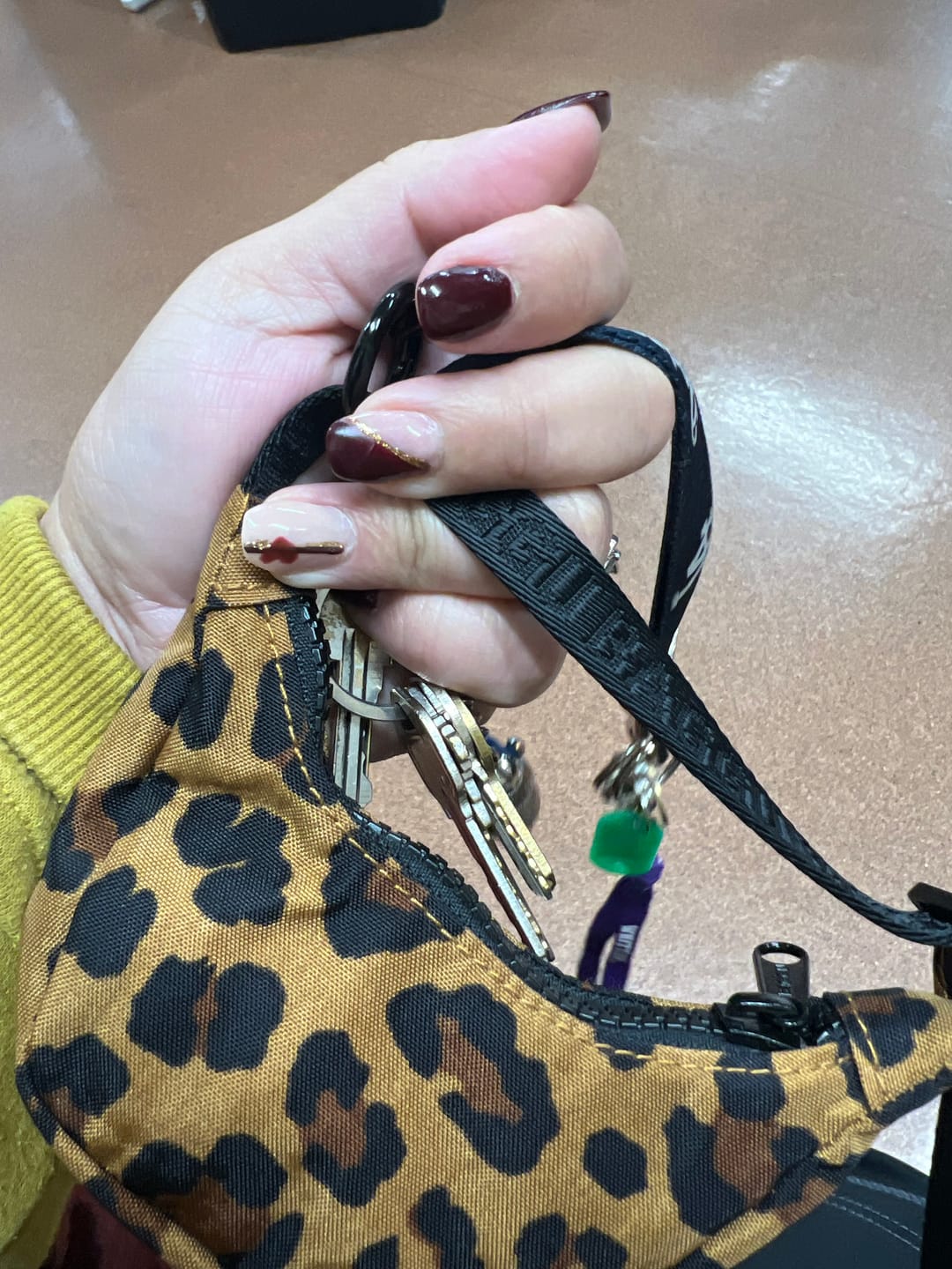Customer photo review of Crescent Bag Charm