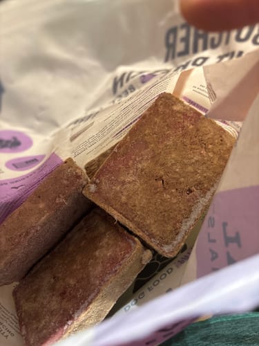 Customer photo review of Turkey Entree Patties - Frozen Raw Dog Food - Vital Essentials