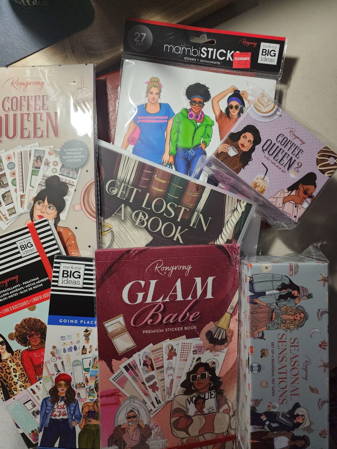 Customer photo review of Coffee Queen Planner Sticker Book