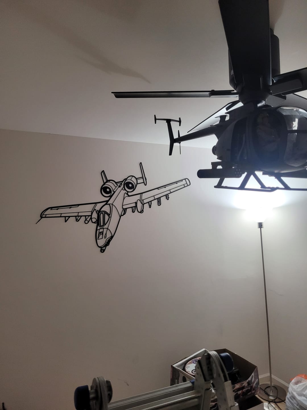 Customer photo review of Your Custom Military Equipment Silhouette Metal Wall Art