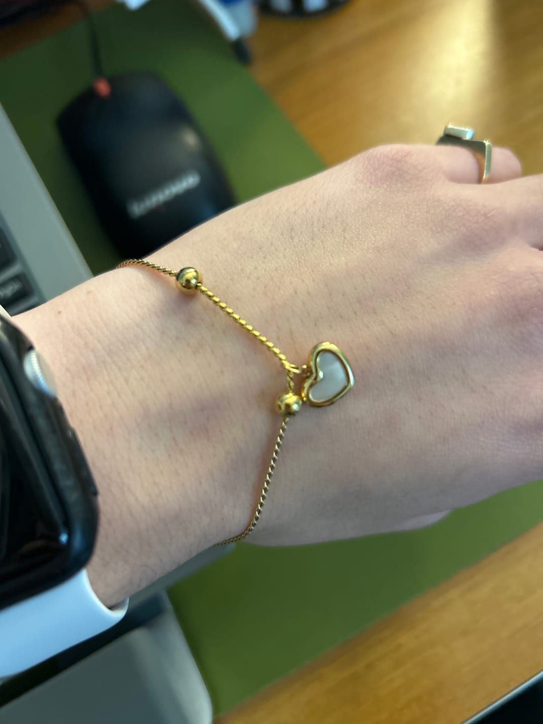 Customer photo review of Forever Love Heart Bracelet