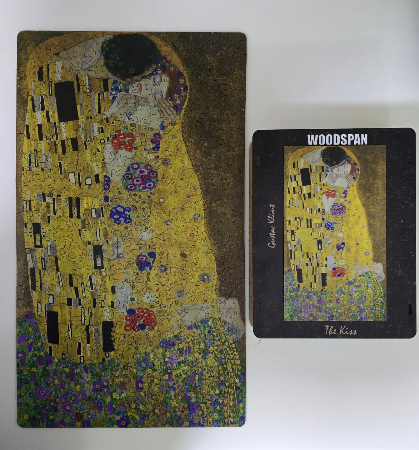 Customer photo review of The Kiss by Gustav Klimt - Ahşap Puzzle
