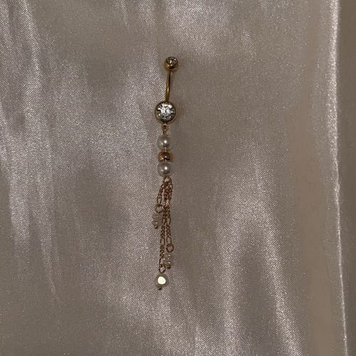 Customer photo review of Vintage Pearl Belly Chandelier with Gold Plating