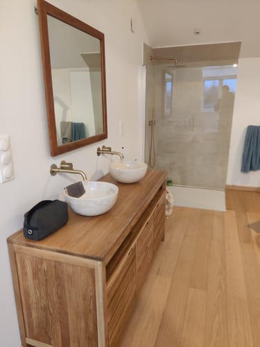 Customer photo review of Mitigeur salle de bain encastré or brossé