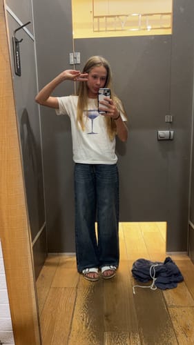 Customer photo review of sweet or sour baby tee