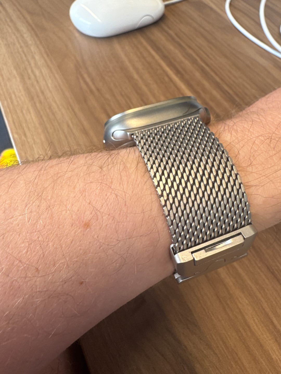 Customer photo review of Titanium Milanese Loop