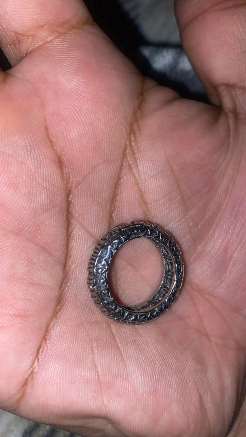 Customer photo review of UPGRADED CATACOMBS RING