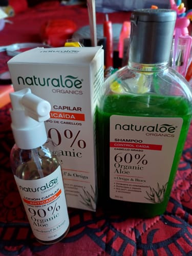 Customer photo review of Set 2 Shampoo Control Caida Normal a Graso + 1 Loción Anticaída