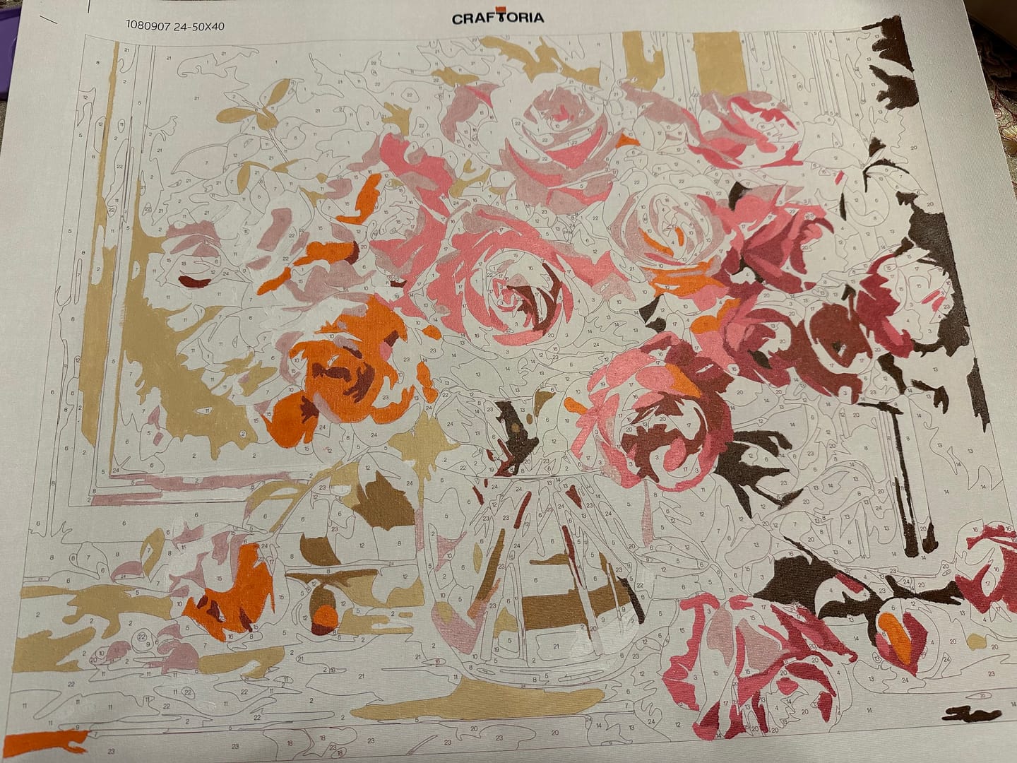 Customer photo review of Numbered Roses