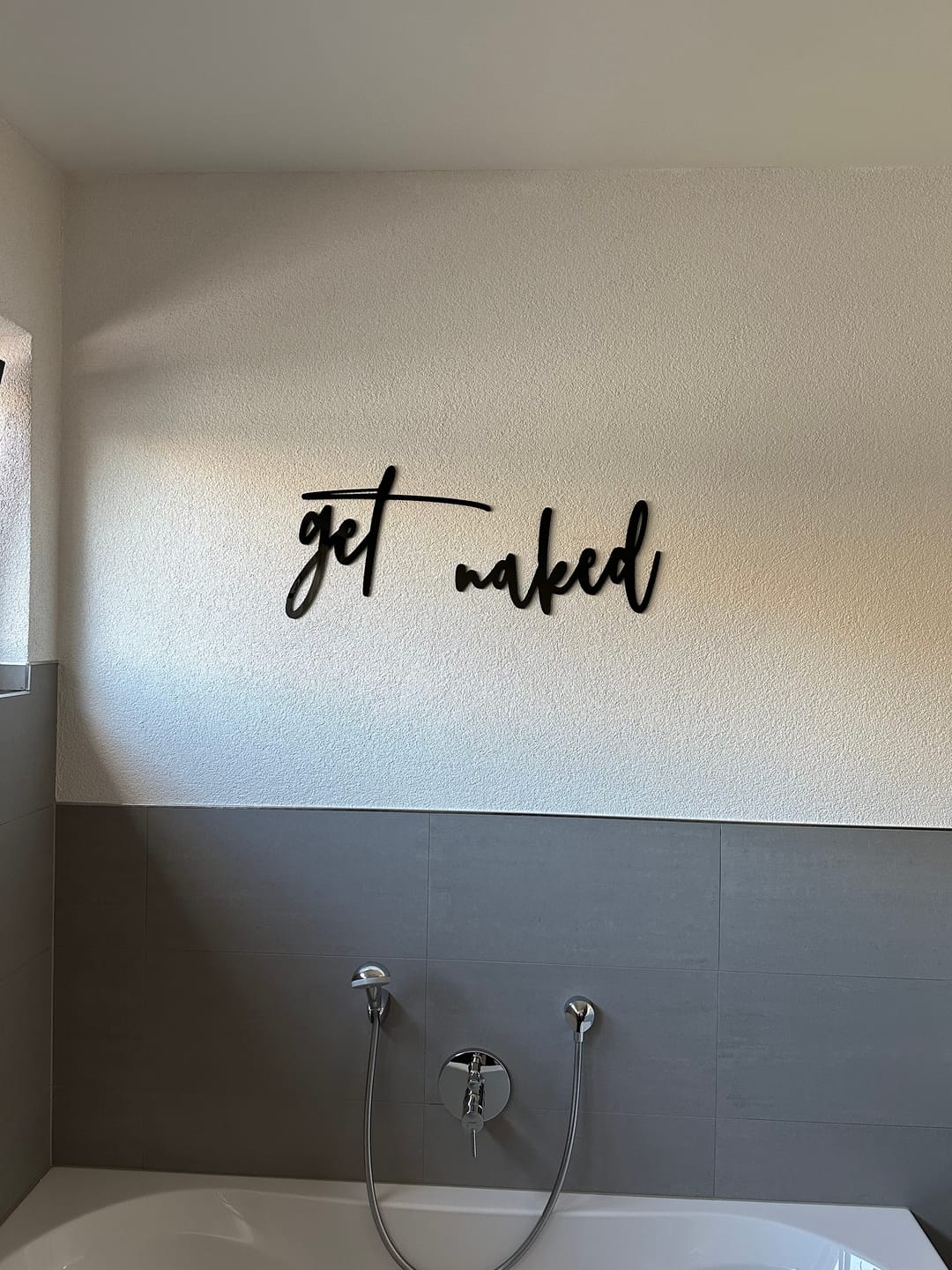 Customer photo review of 3D Schriftzug „get naked"