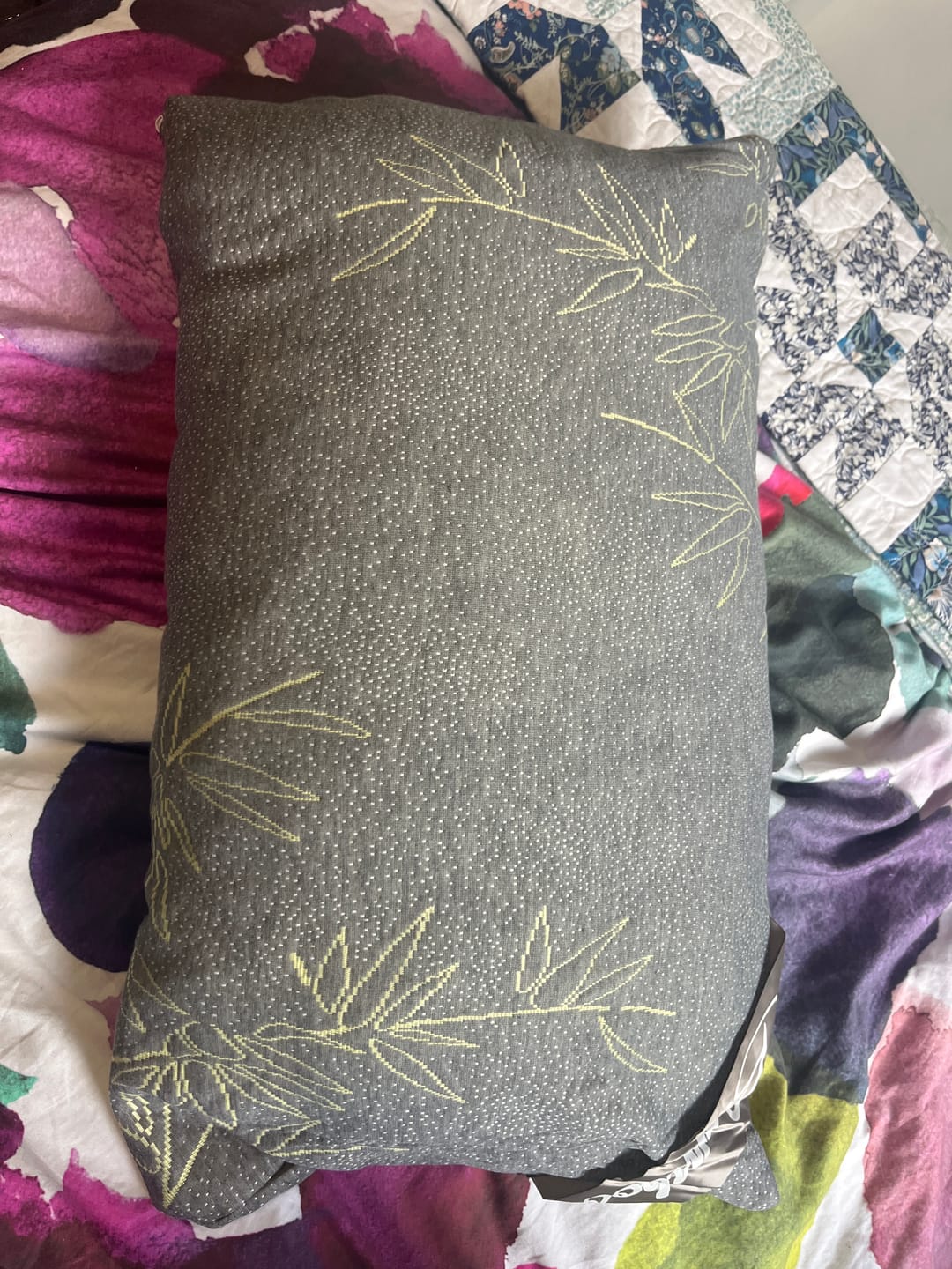 Customer photo review of Bamboo Charcoal Memory Foam Pillow