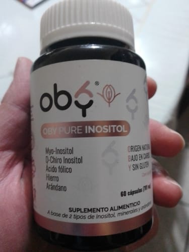Customer photo review of Pack de 6 frascos: OBY Pure Inositol con Myo y D-Chiro Inositol + Ácido Fólico, Hierro y Extracto Arándano | Capsulas