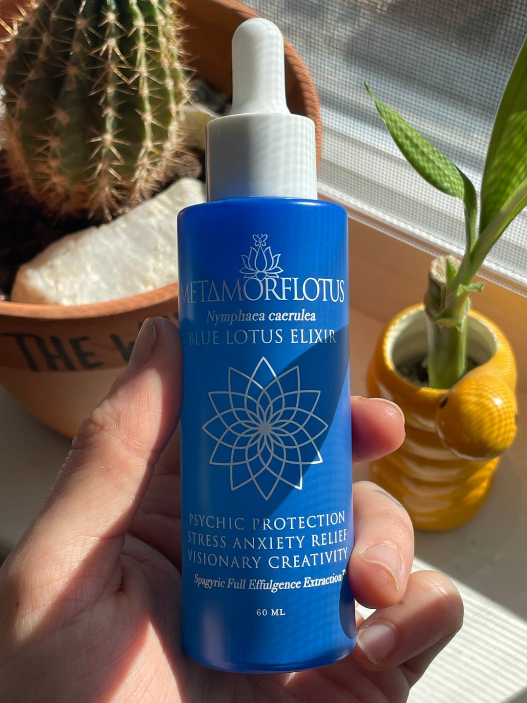 Customer photo review of True Blue Lotus Spagyric Elixir