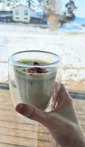 Customer photo review of Braškinė matcha