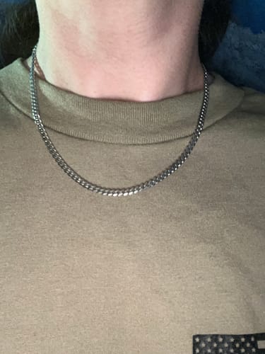 Customer photo review of 4MM MINI CUBAN CHAIN
