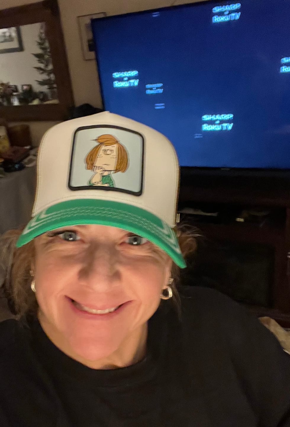 Customer photo review of OVERLORD X Peanuts: Peppermint Patty Trucker Cap