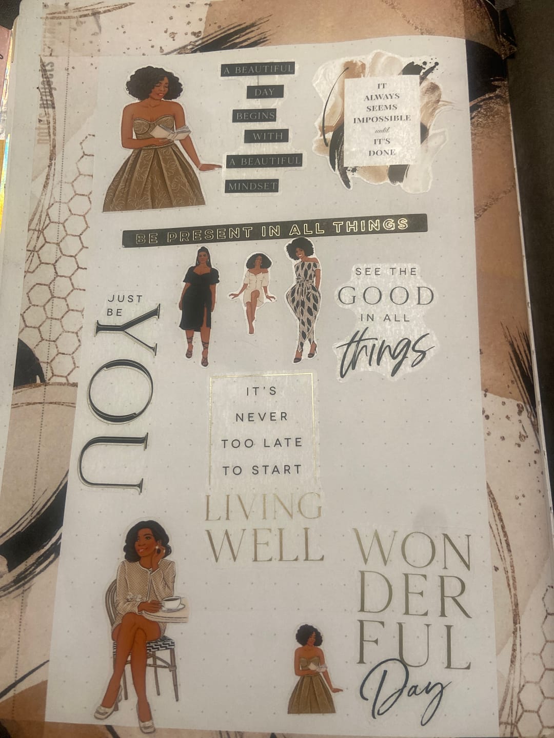 Customer photo review of Black Girl Magic #2 Pre-cut PET Tape + Washi Box Set