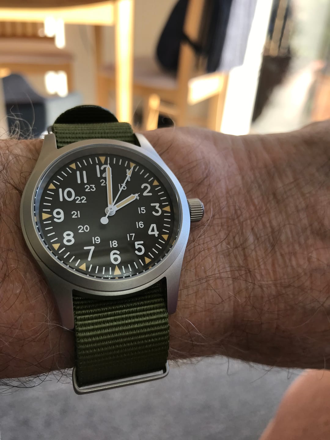 Customer photo review of The "Daily Beater" Field Watch
