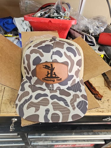 Customer photo review of Custom Slate Old’s Cool Trucker Hats