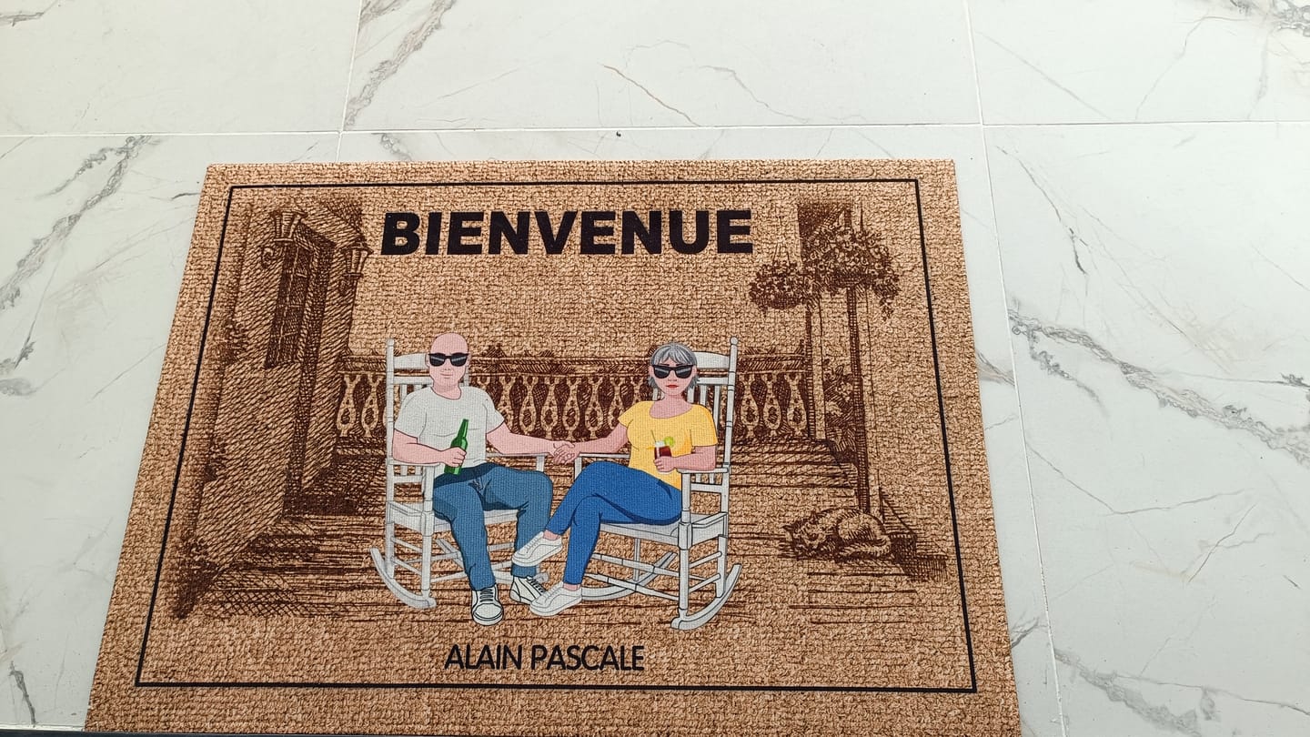 Customer photo review of Chez nous - Couple-Paillasson