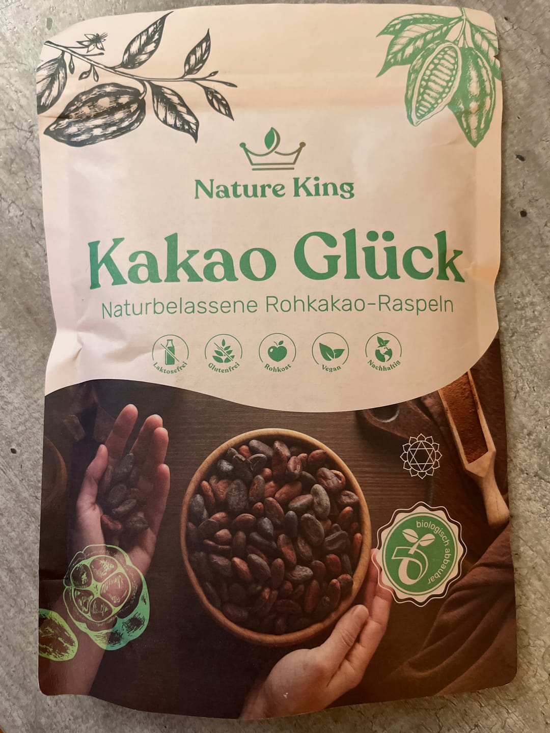 Customer photo review of Bio Kakao Glück (100% Bio Roh Kakao) - 250g