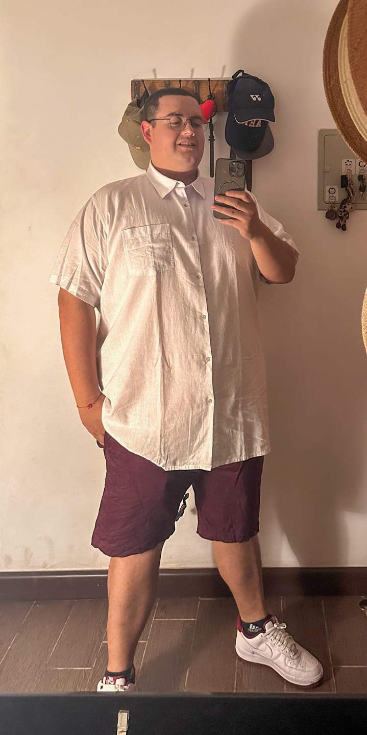 Customer photo review of Camisa Lino Manga Corta