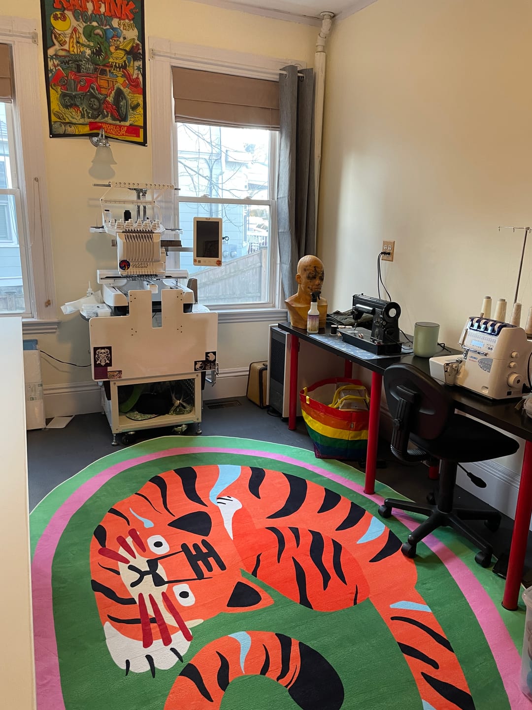Customer photo review of Oval Tiger Area Rug by Lu Yang