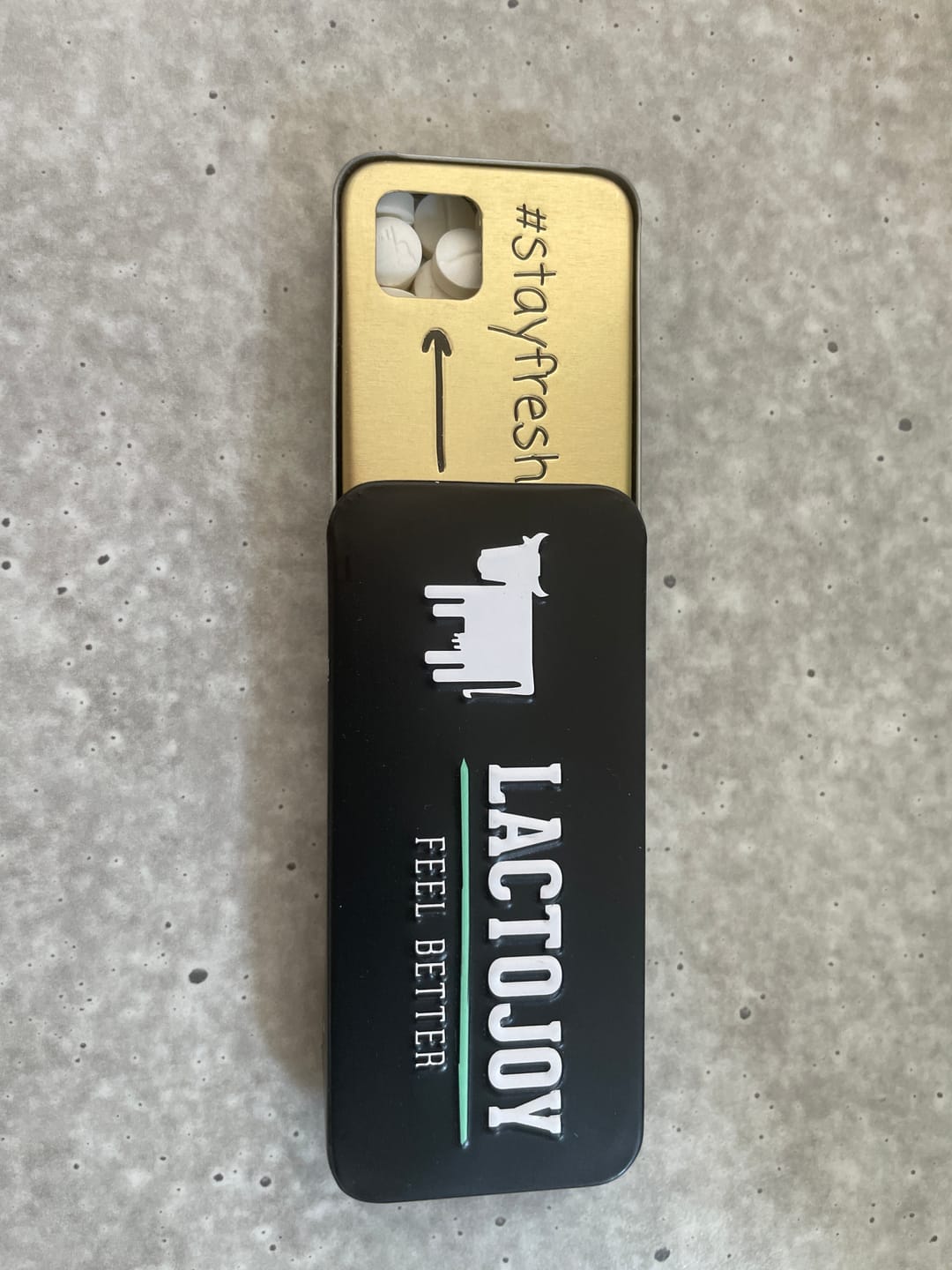 Customer photo review of LactoJoy: 14.500 FCC » 80 comprimés de lactase