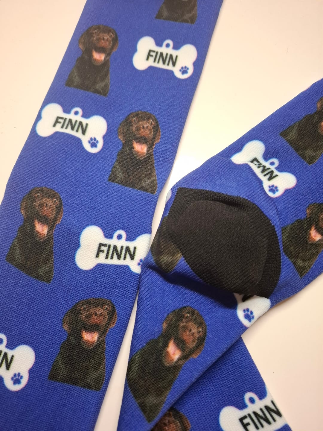 Customer photo review of FaceSock® | Custom Honden Sokken Met Foto