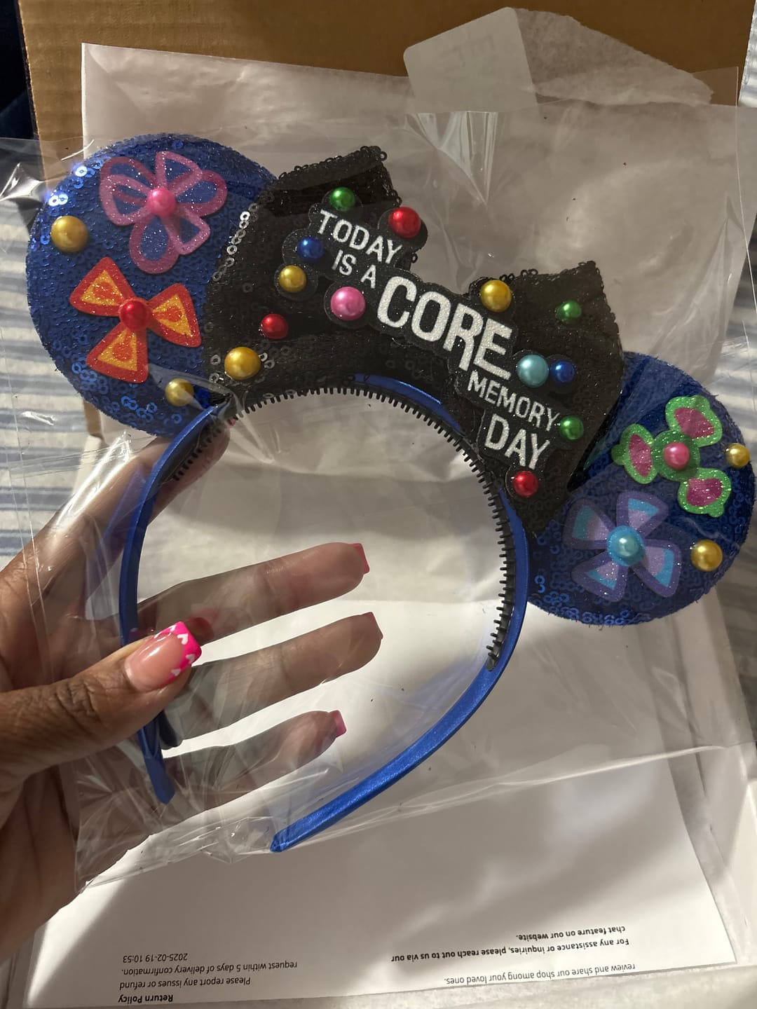 Customer photo review of Core Memory Day Mickey Ears
