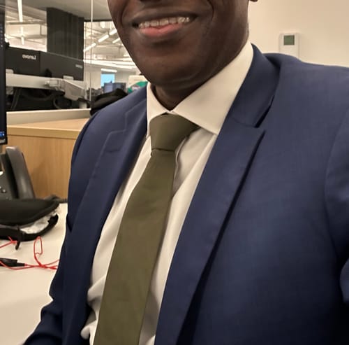 Customer photo review of Black Satin Necktie