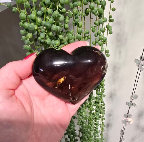 Customer photo review of Smoky Quartz Heart #1