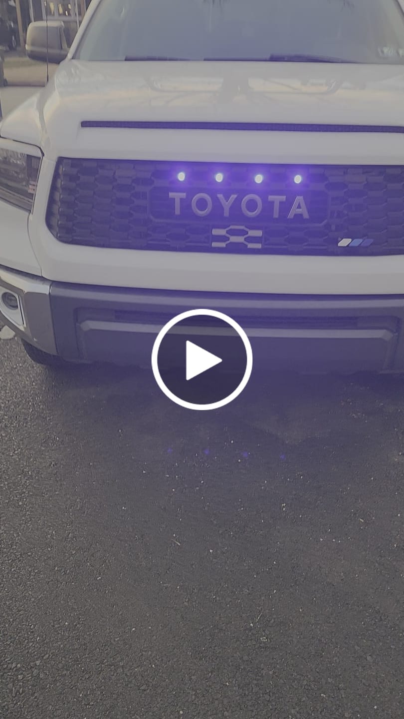 Customer video review of TRI-COLOR TRD PRO GRILLE BADGE EMBLEM