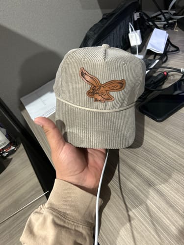 Customer photo review of Custom Leather Patch Goat Rope Raggio Corduroy Hats