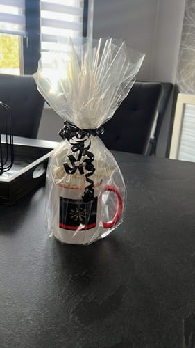 Customer photo review of TassenExpress - Becher Keramik Tasse mit Logo bedruckt 325ml Firmenlogo